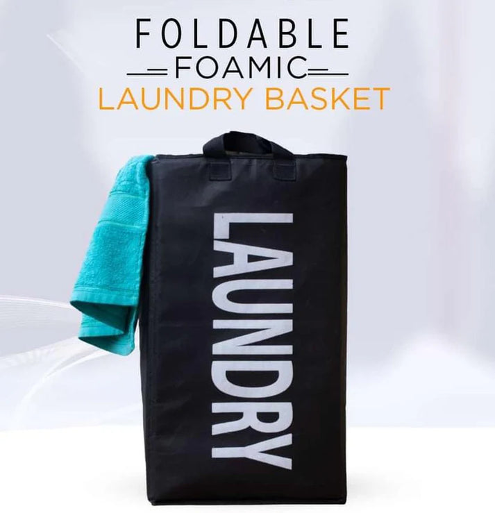 Foldable Foamic Laundry Basket Bag For Washing Dirty Clothes Storage
