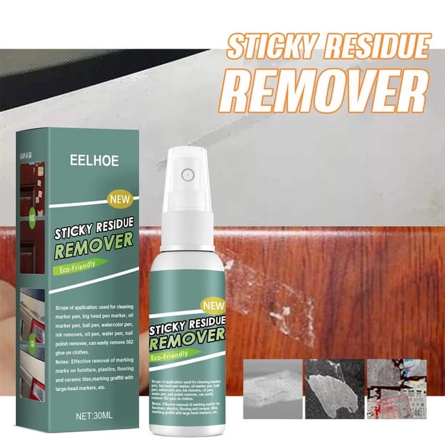 Sticker & Stain Remover Spray for Adhesive & Sticky Glue Residue Removal