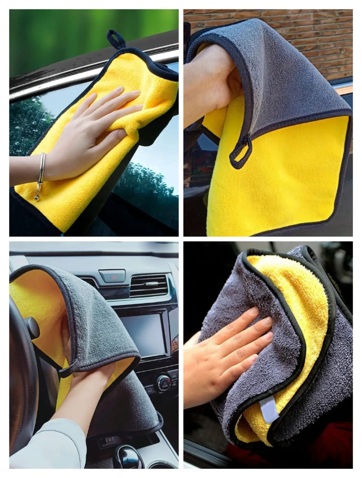 (Pack of 3) Microfiber Multifunctional Cleaning Cloth