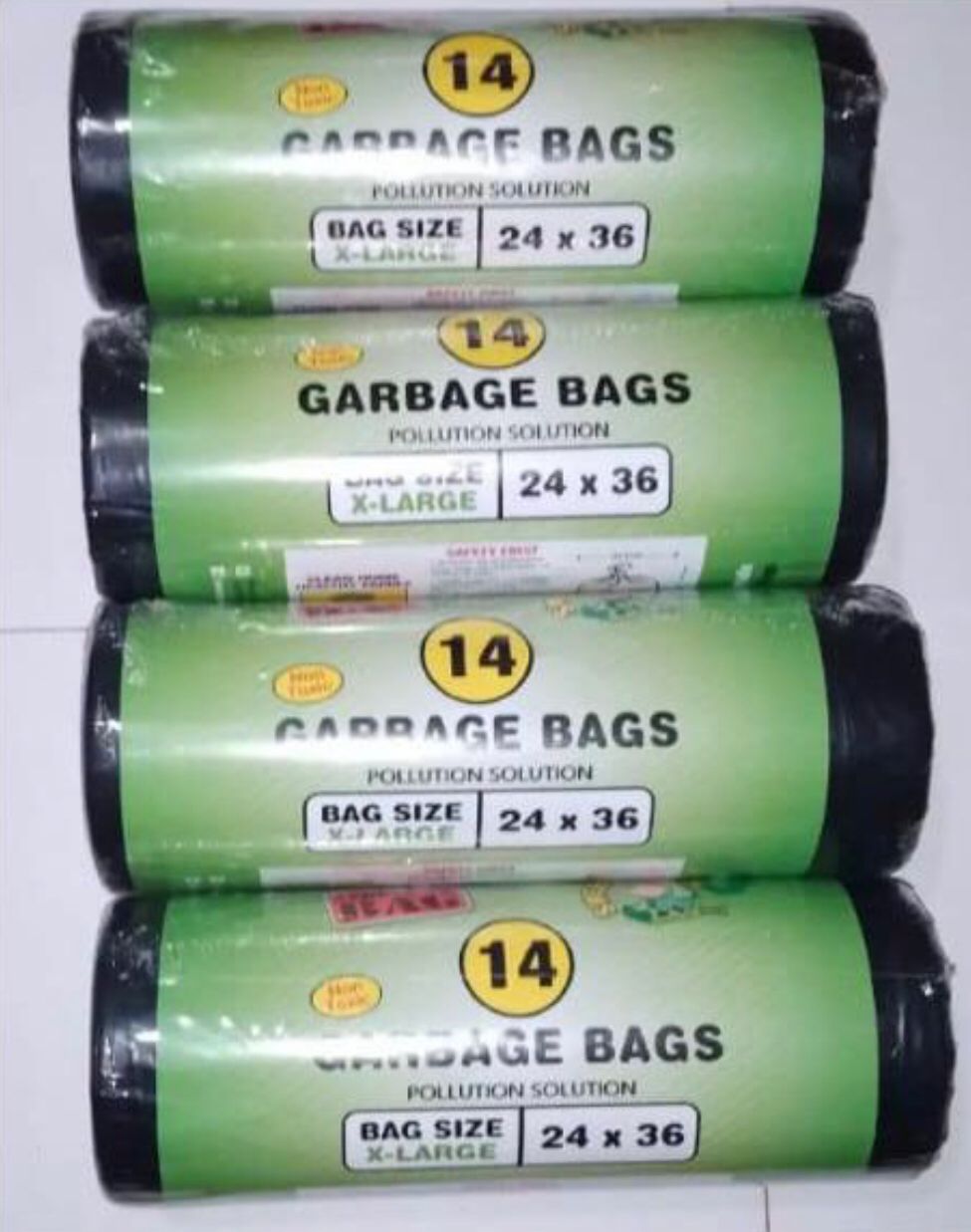 (Pack of 3) Non Toxic Export Quality Garbage Bag Roll For Home and Outdoor Use