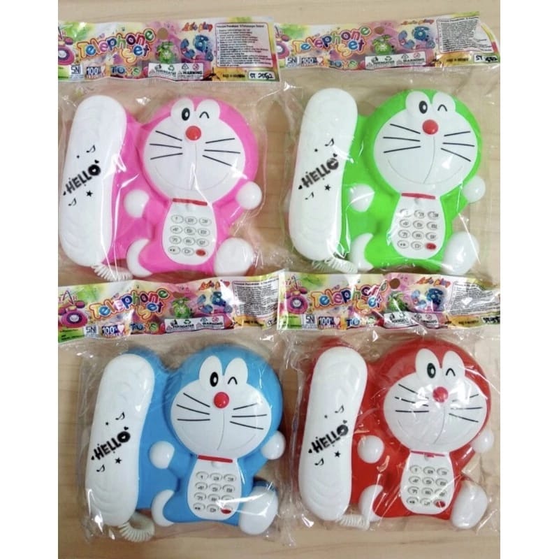 Mini Doraemon Learning Telephone Musical Toy For Kids