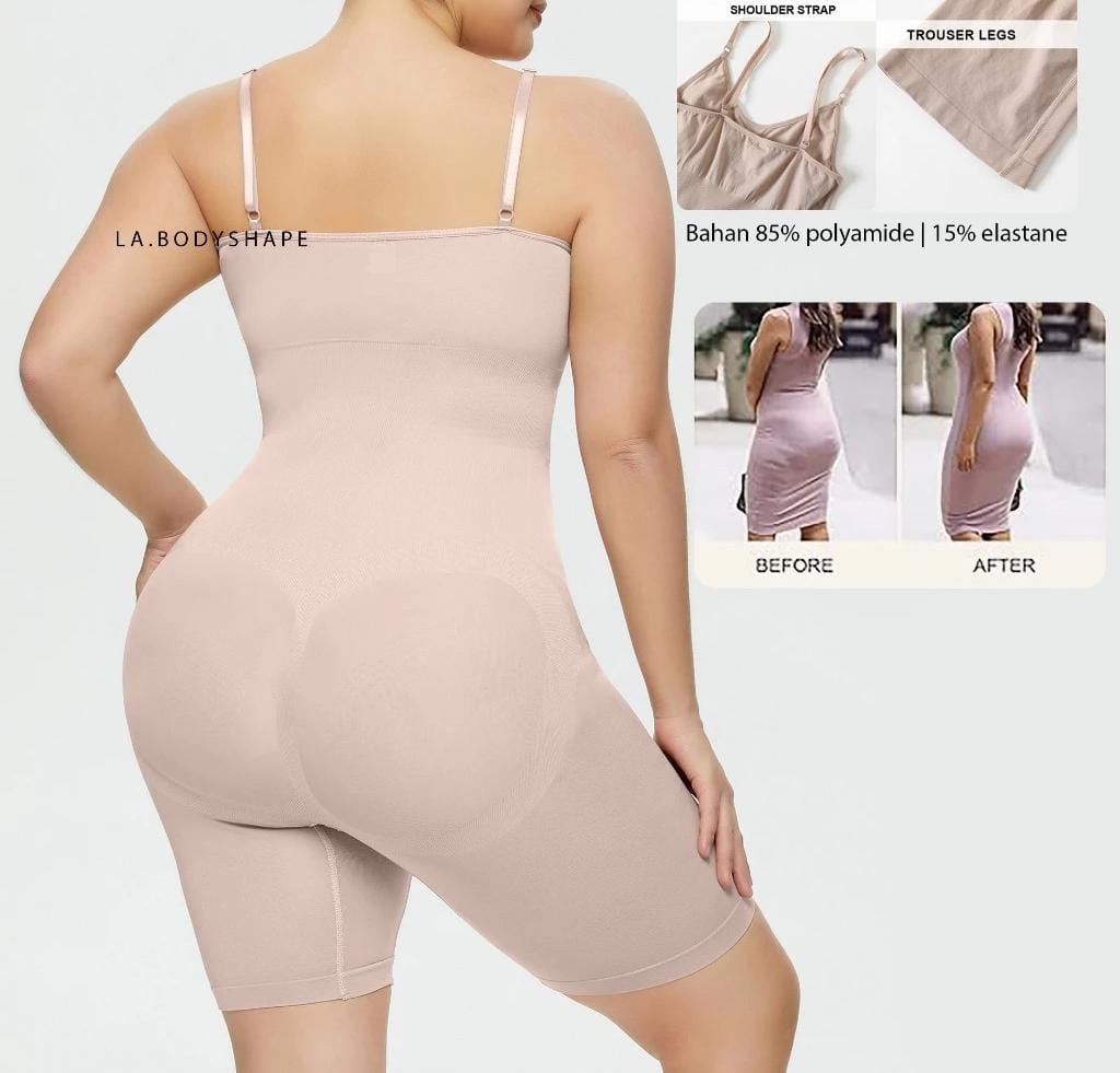 Frim Control Shaping for Women Seamless Crotchless Waist Slimming Body Shaper Full Bodysuit