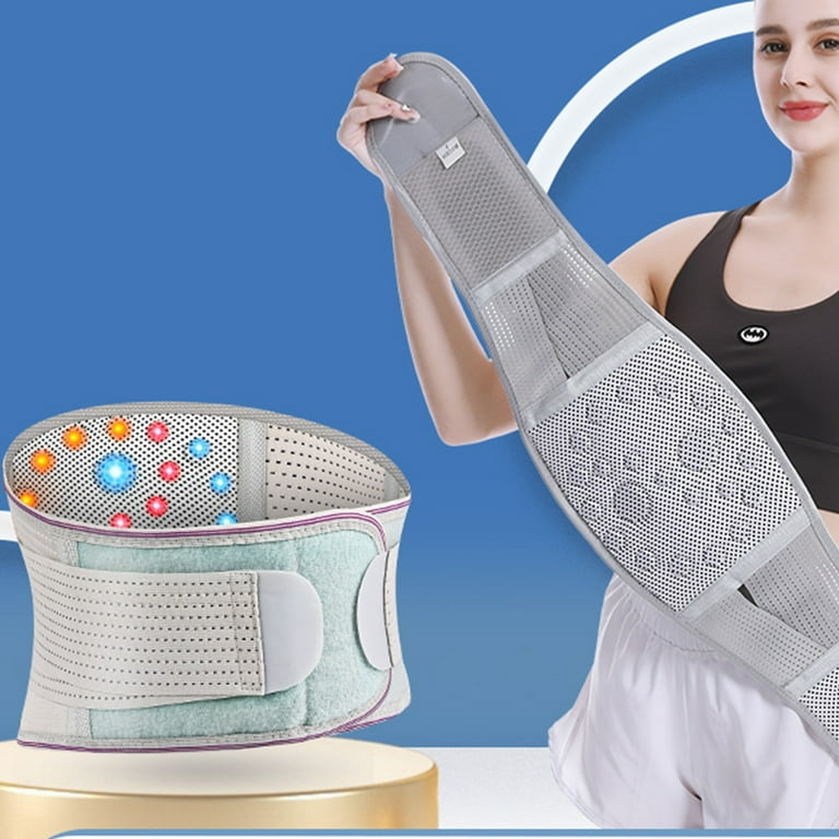 Heating Lower Back Support Belt for Pain Relief Magnetic Therapy Waist Wrap Adjustable Heating Lumbar Support with Box for Men and Women Herniated Disc Sciatica Scoliosis