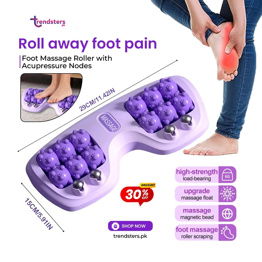 Foot Massage Roller with Acupressure Nodes