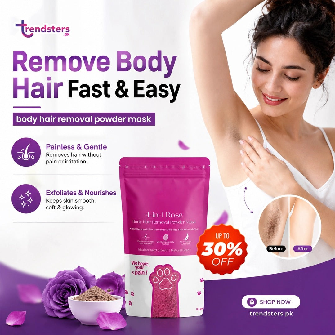 Body Hair Removal Powder Mask