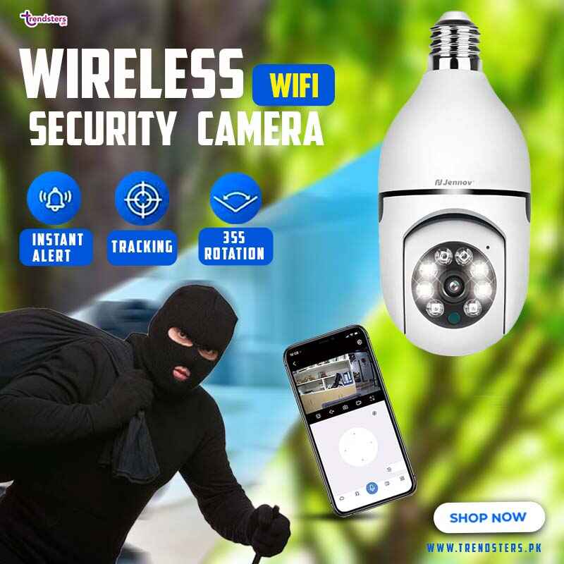 Wireless Wifi Bulb Security Camera