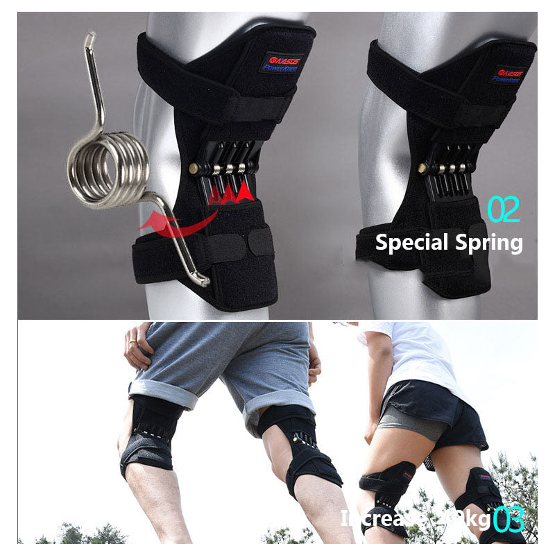 Power Knee Support Spring Knee Booster Joint Support Knee Protection Pads for Women and Men
