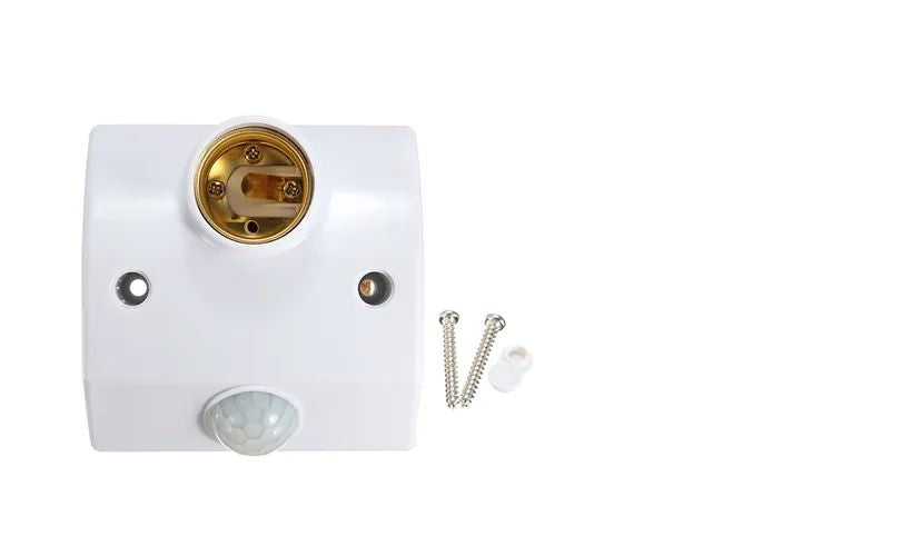 Automatic Human Body Infrared PIR Sensor Bulb Light Base PIR Motion Detector Wall Lamp Holder Socket