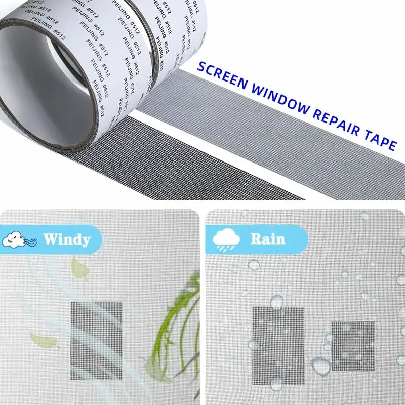 Strong Self Adhesive Window Net Screen Repair Patch Tape For Covering Up Holes Tears Anti Insect Mosquito Mesh