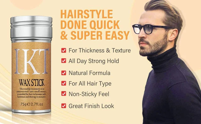 IKT Hair Wax Stick 75g For Men and Women Hair Styling
