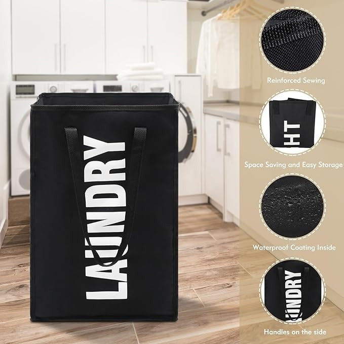 Foldable Foamic Laundry Basket Bag For Washing Dirty Clothes Storage