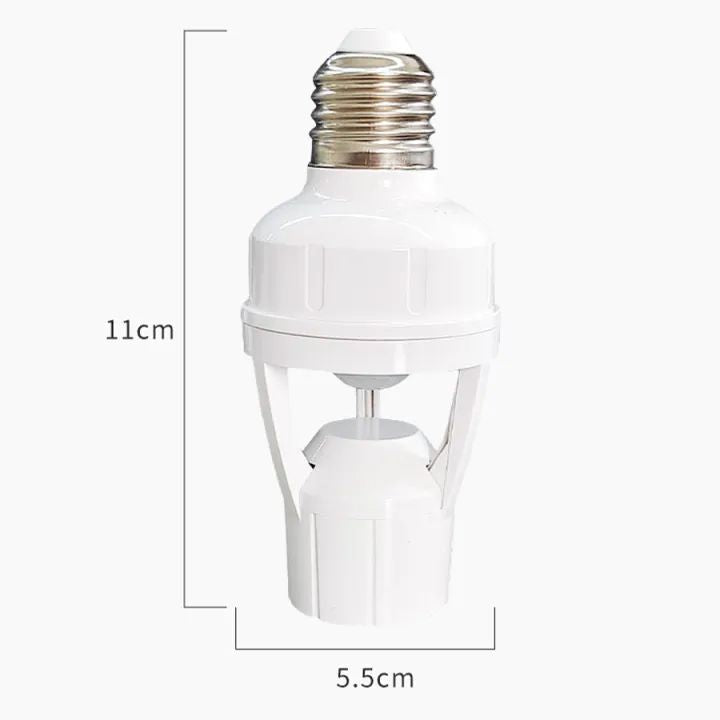 E27 Infrared Human Body Sensor Lamp Holder Led Bulb Lamp Holder Infrared Sensor Household Screw For Home Smart Life