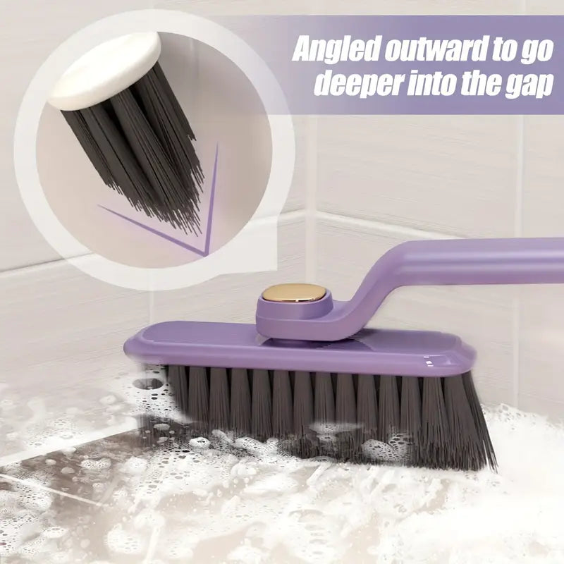3 in 1 Multifunctional Rotating Brush with Handle Crevice Cleaning Gap Brush