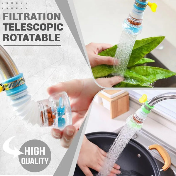 Buy 1 Get 1 Free – Imported Fan Faucet With Clip | 360° Flexible Kitchen Tap Water Filter