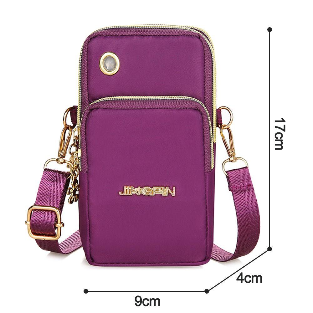 Stylish Premium Quality 3 Zippers Crossbody Bags For Cell Phones and Other Small Personal Items