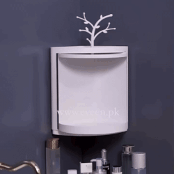 360 Degree Plastic Single and Double Layer Rotatable Corner Cabinet For Home Use