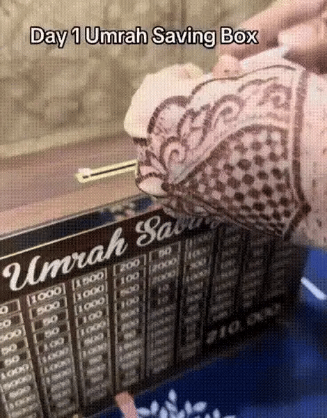 Umrah Saving Box - Save 210,000 Smartly for Your Umrah Journey