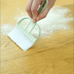 Mini Manual Small Broom and Scoop Combo Desktop Cleaning Kit Dustpan and Brush Set for Home Office Use