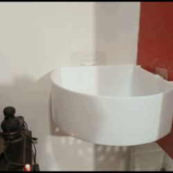 (Pack of 3) Wall Mounted Plastic Round Corner Shelf Rack For Kitchen and Bathroom Use