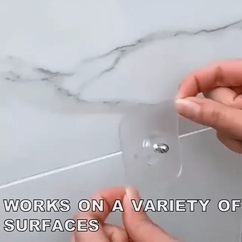 (Pack of 20) Punch Free Self Adhesive Screw Wall Hook For Home and Outdoor Use