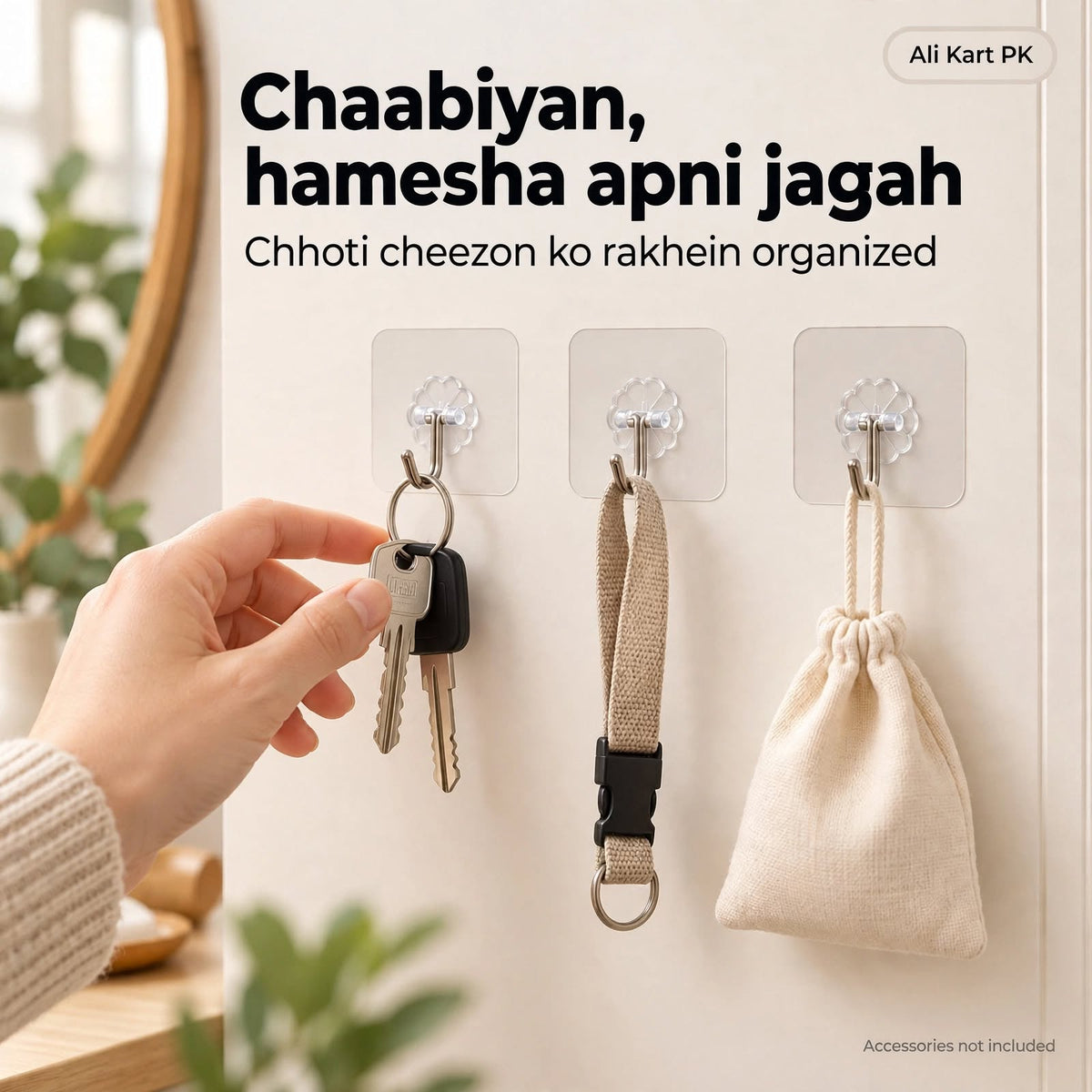 Buy 10 Get 10 Free Hanging Wall Hook Stickers