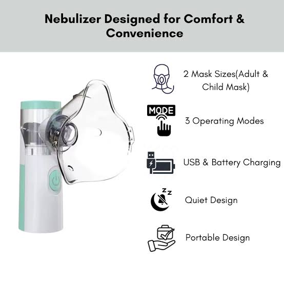 Portable Face Mist Medical Nebulizer - (IMPORTED)