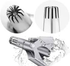 Manual Nose Hair Trimmer | Stainless Steel & Washable Waterproof Cutter