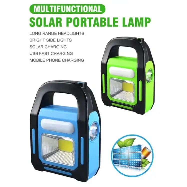 LED WORK LAMP USB RECHARGEABLE PORTABLE SOLAR LANTERN EMERGENCY LIGHTS OUTDOOR TENT HIKING CAMPING LIGHTS