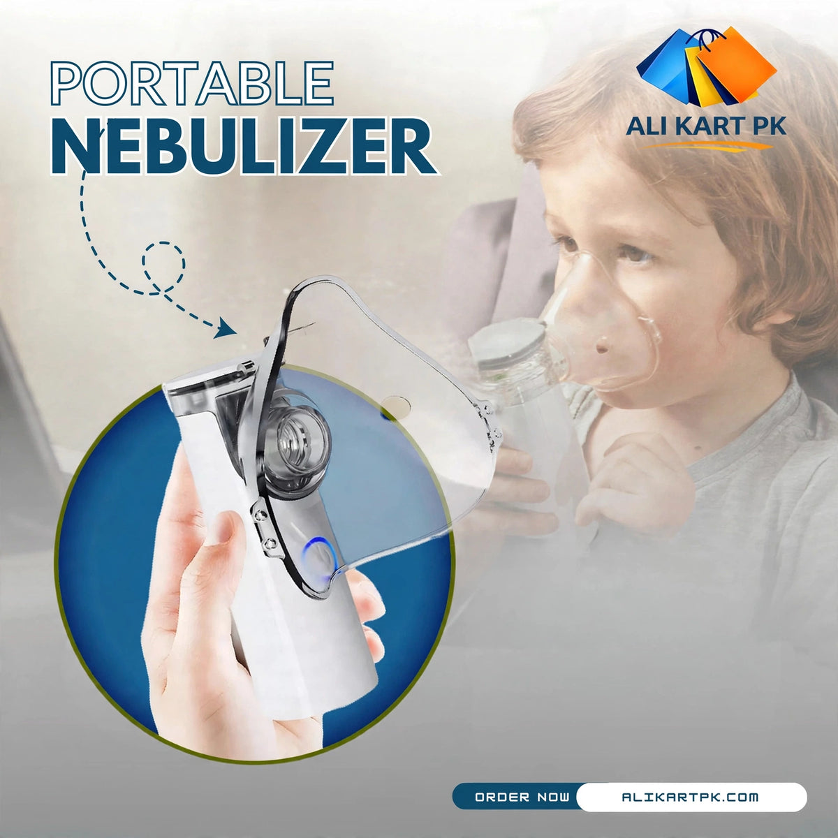 Portable Face Mist Medical Nebulizer - (IMPORTED)