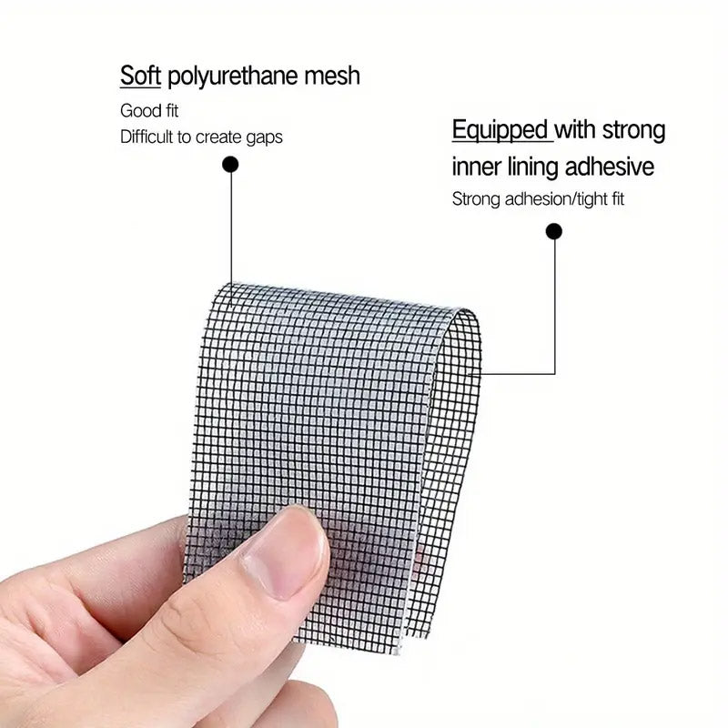 Strong Self Adhesive Window Net Screen Repair Patch Tape For Covering Up Holes Tears Anti Insect Mosquito Mesh