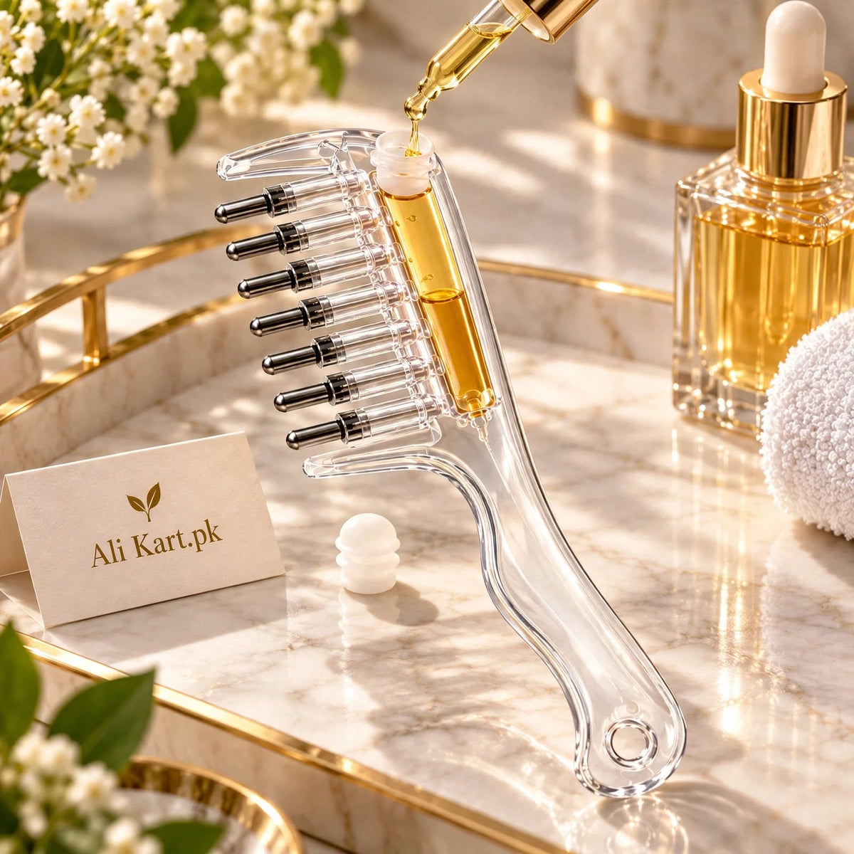 3-in-1 Scalp Oil Applicator & Massage Comb